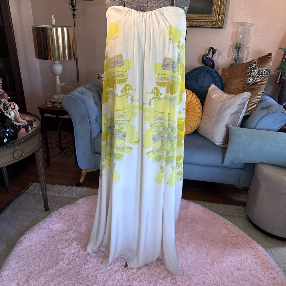 Designer Tibi New York Vintage Elegance Silk Summer Gown